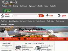 Tablet Screenshot of paellaworld.co.uk